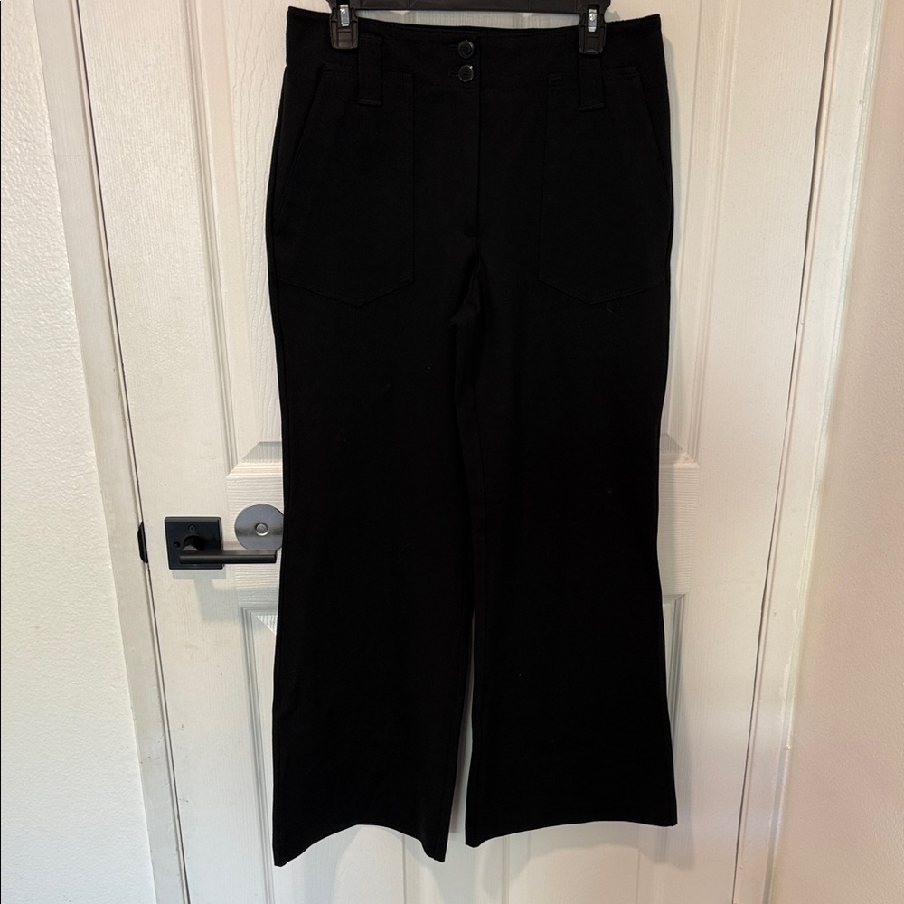 Anthropologie Maeve Black Wide-Leg Trousers